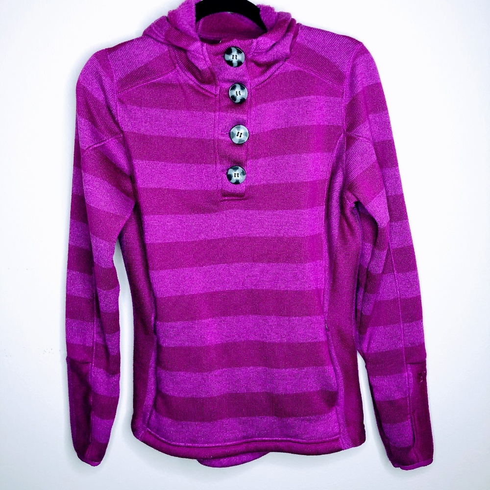 💍Avalanche Fleece Lined Hoodie Magenta Size Small